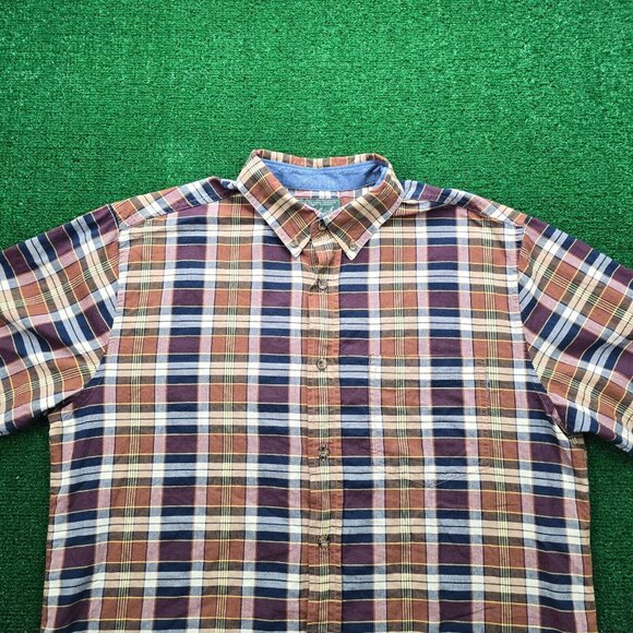 Woolrich Shirt Mens Large Plaid Button Down Outdoors Hiking Camping Casual - Picture 2 of 7